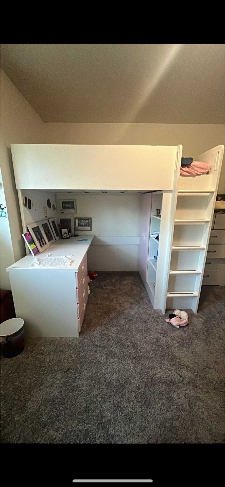 Loft Twin Bed, Desk, Dresser! (ikea)