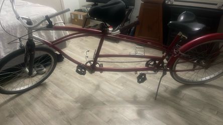 Red Tandem Cruiser Bicycle