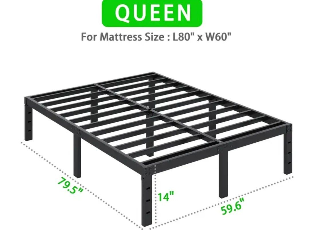 Queen Size Metal Bed Frame