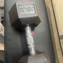 Hex dumbbell 35lbs x2