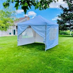 NEW! ONLY SALE! 10′ x 10′ White Delux Folding Tent  POP UP 