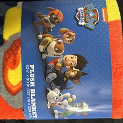 Paw Patrol Plush Blanket New 