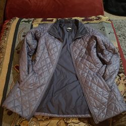 Beautiful Purple Long North Face Jacket Size Small 