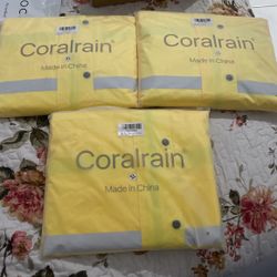 Coralrain Raincoats XL x 3