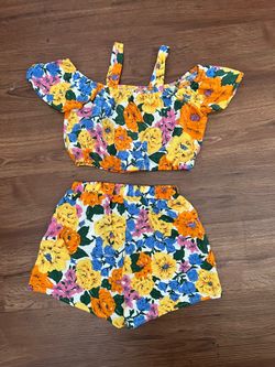 Summer two piece set girls 6/7