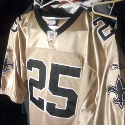 New Orleans Saints Reggie Bush (#25) NFL Authentic Gold Alternate