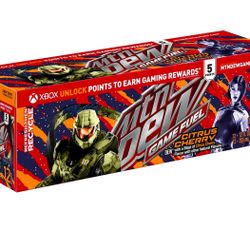 Mountain Dew Game Fuel Citrus Cherry Soda Pop, 12 fl oz 12 Pack Cans