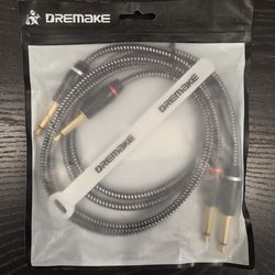 2 3ft Dremake mono guitar cable