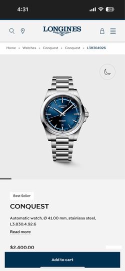 Longines Conquest Automatic Watch
