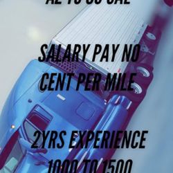 CDL DRIVER 2YR EXP $1000 TO $1500 WK