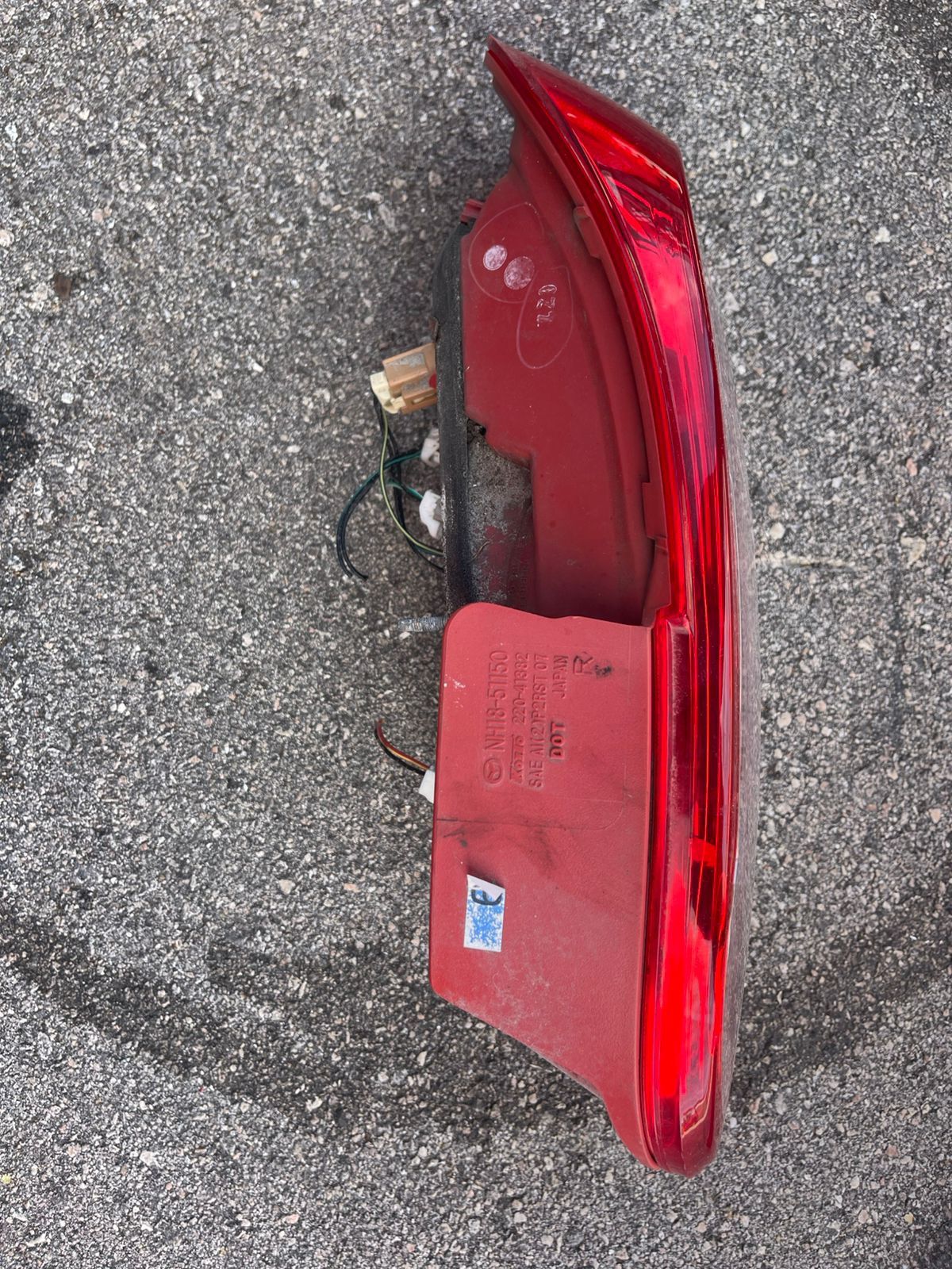 Tail lights passenger side