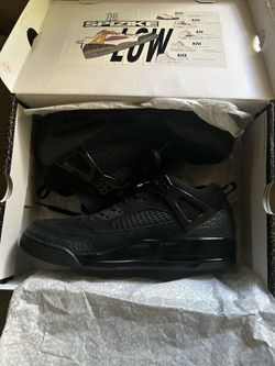 Jordan Spizike Low Black Cats
