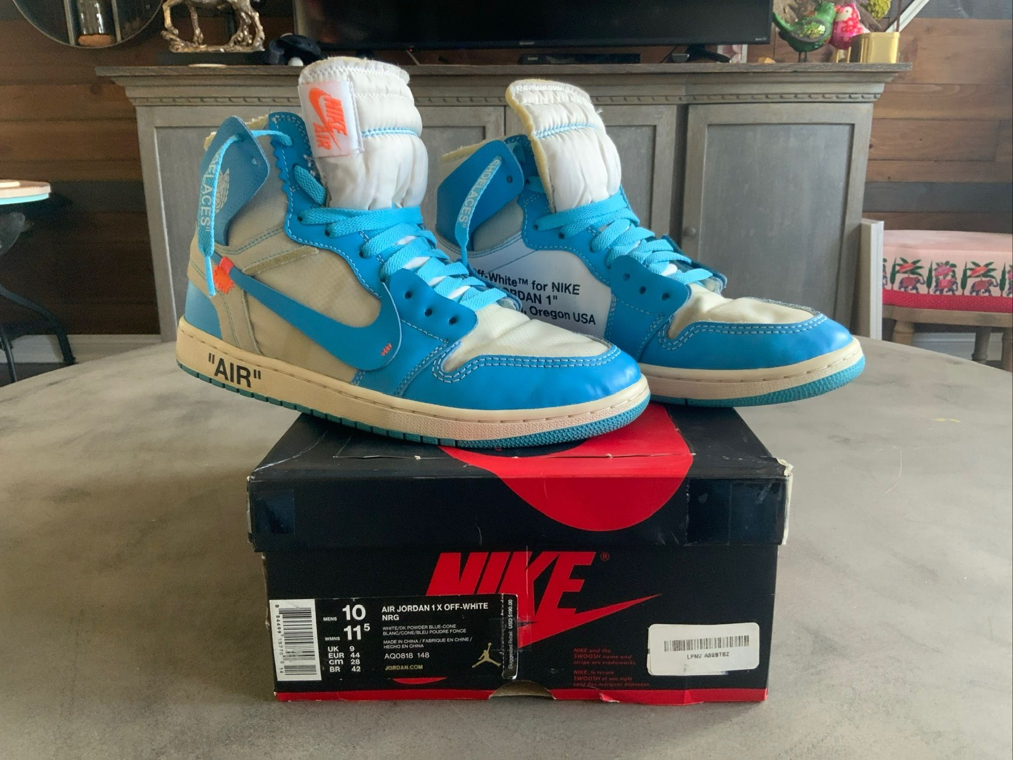 Size 10 - Off-White UNC Jordan 1