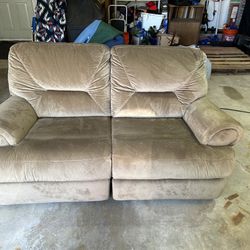 Two Person Power Recliner Couch 