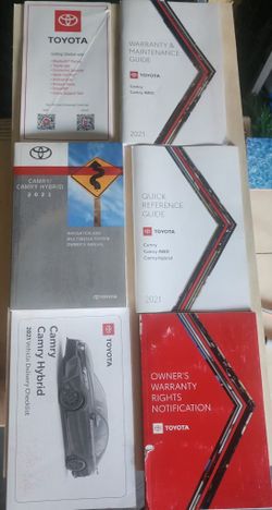 Owner Maual For A Toyota Camary 2021