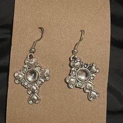 Cross Style Earrings