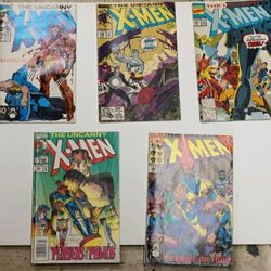 LOT OF 7 MARVEL X MEN COMICS 280 299 273 248 309 276 147 COLLECTIBLE. GOOD CONDITION.
