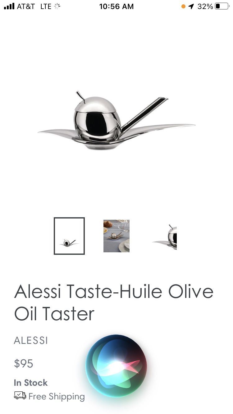 Alessi Olive Oil Taster  Lifetime Commection