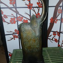 METAL  ELEPHANT SCULPTURE FIGURINE 