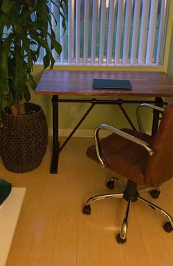 Desk and chair