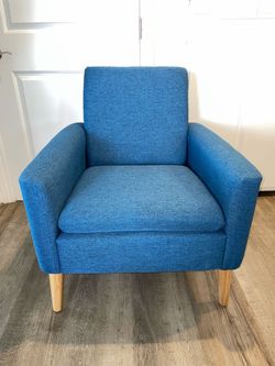 Blue accent sofa chair