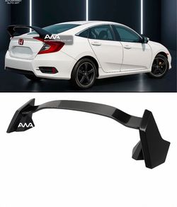 For 16-21 Honda Civic Sedan Glossy Black Type R Style Trunk Spoiler Wing