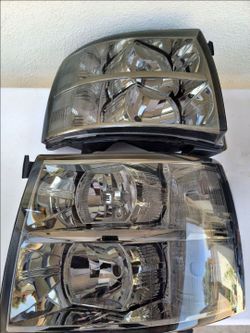 07-13 Chevrolet Silverado Headlights Luces Micas Calaveras Faros Faroles Focos Headlamps Chevy