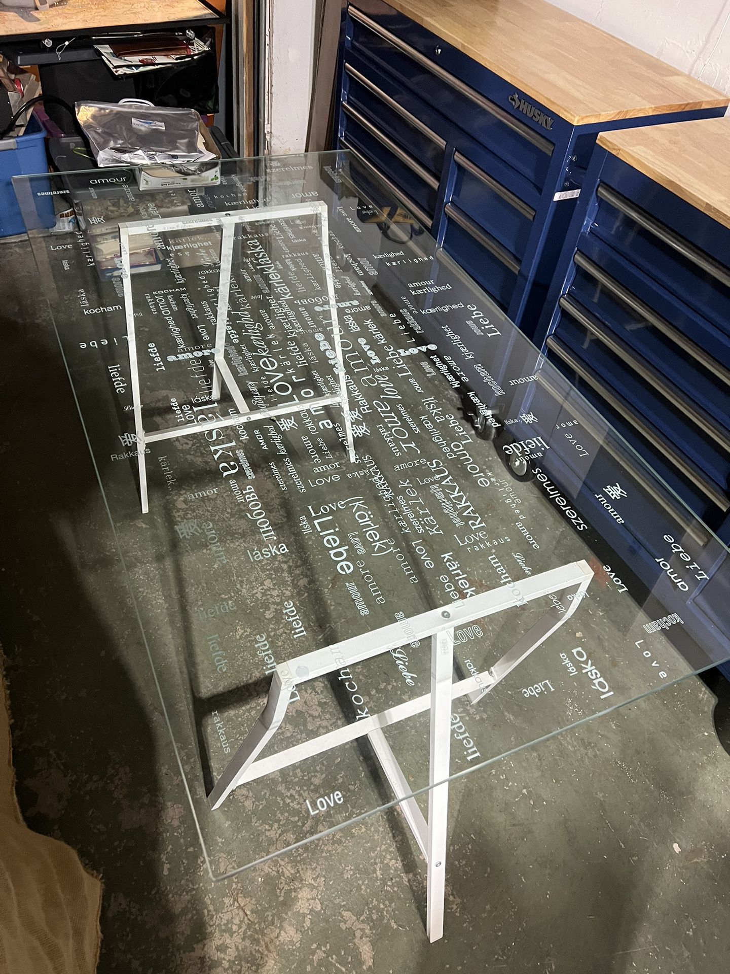 IKEA “Love” Glass Table/Desk