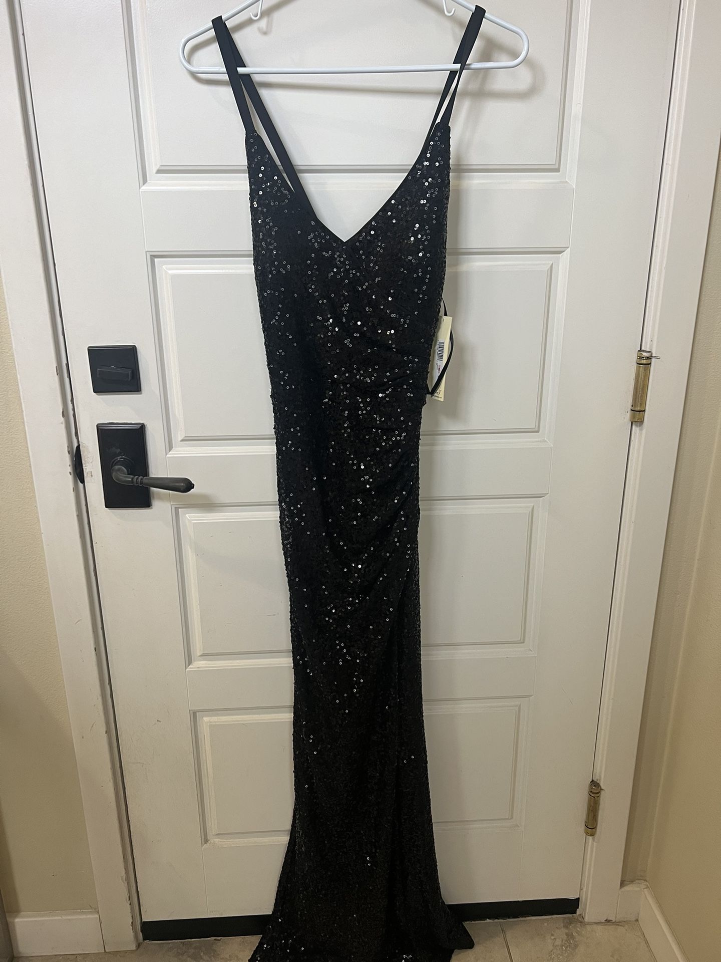 Black Sequined Dress for Formal / Prom / Wedding Size M