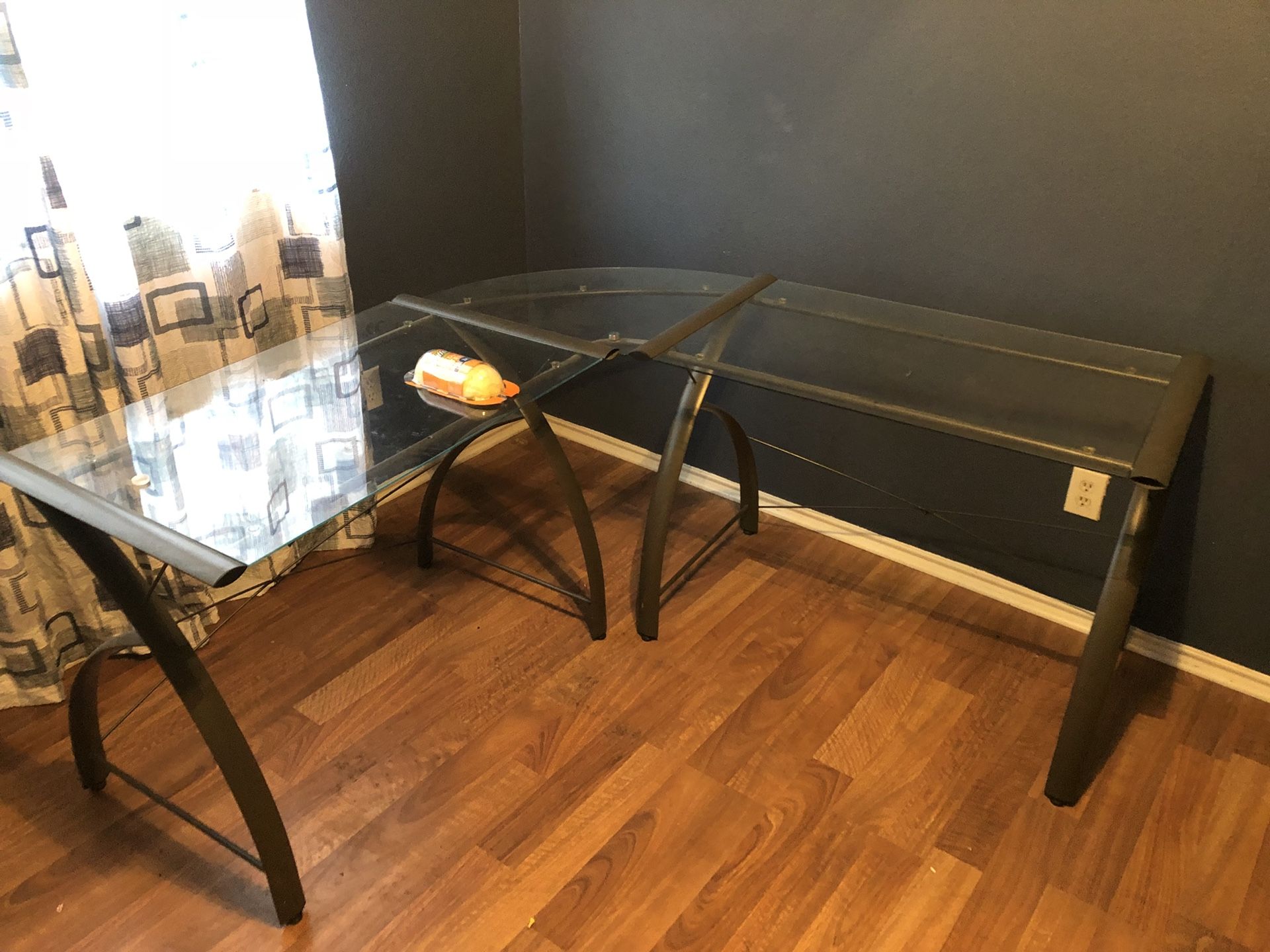 Glass desk