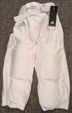 Brand New Adidas Climalite Integrated Pads Football Pants White Football Pants 7 Pads Men Size Large Only