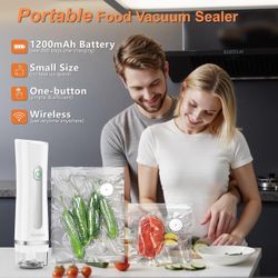 New Portable Handheld Vacuum Sealer - Compact & Rechargeable