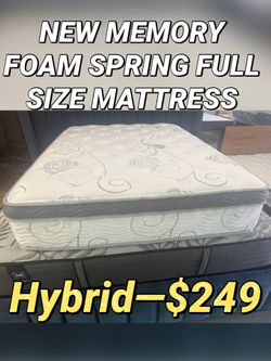 NEW MEMORY FOAM SPRING FULL SIZE MATTRESS