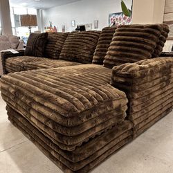 Brown, Black, Gray, Alloy, Cream Color Options Corduroy Sectional Couch Set 🌟⭐$39 Down Payment with Financing ⭐ 90 Days same as cash