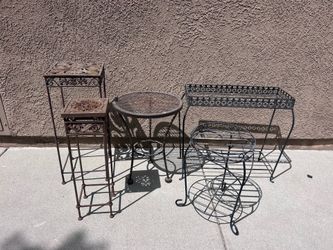 Patio garden Plant stands various sizes