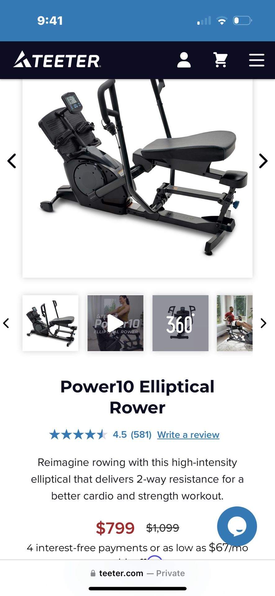 Teeter Row Machine