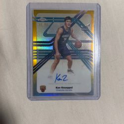 2025-26 Topps Chrome Next Stop Gold Refractors Kon Knueppel RC Rookie AUTO 45/50