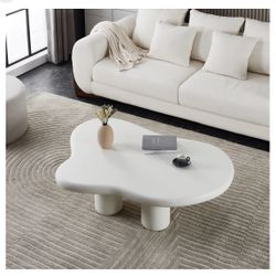 Cloud Shaped Coffee Table, Cute Irregular Shaped Nordic Style Coffee/Tea Table