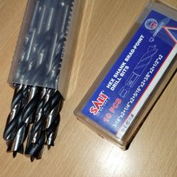 SALI Hex Shank Brad-Point Drill Bit Set