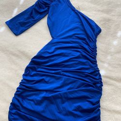 Royal Blue Single Sleeve Dress