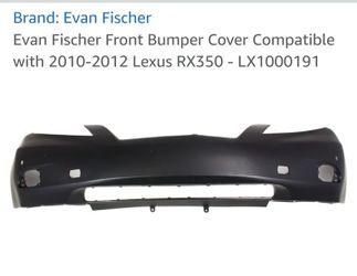Front Bumper Cover 2010-2012 Lexus RX350
