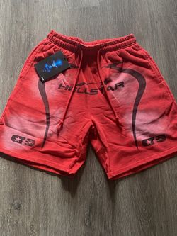 Red and black Hellstar short