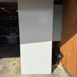 Free Two Large Metal Cabinets, Great Condition And A Dinette Set With Chairs