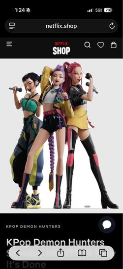 KPop Demon Hunters HUNTR/X Standee – Official Netflix – 72” x 54”