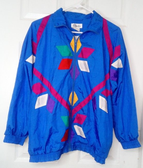 Slade windbreaker blue jacket