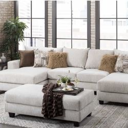Brand New Sectional with Ottoman