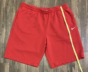 Vintage Men's Nike Sweat Shorts SIZE XL RED