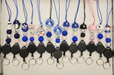 Baseball Teams Snap Away Retractable Beaded Lanyards (PICK UP ONLY NE 93306)