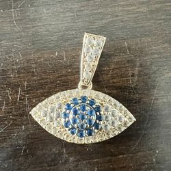 Eye 14k Gold Pendant