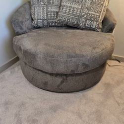 Round Swivel Accent- Reading Chair
